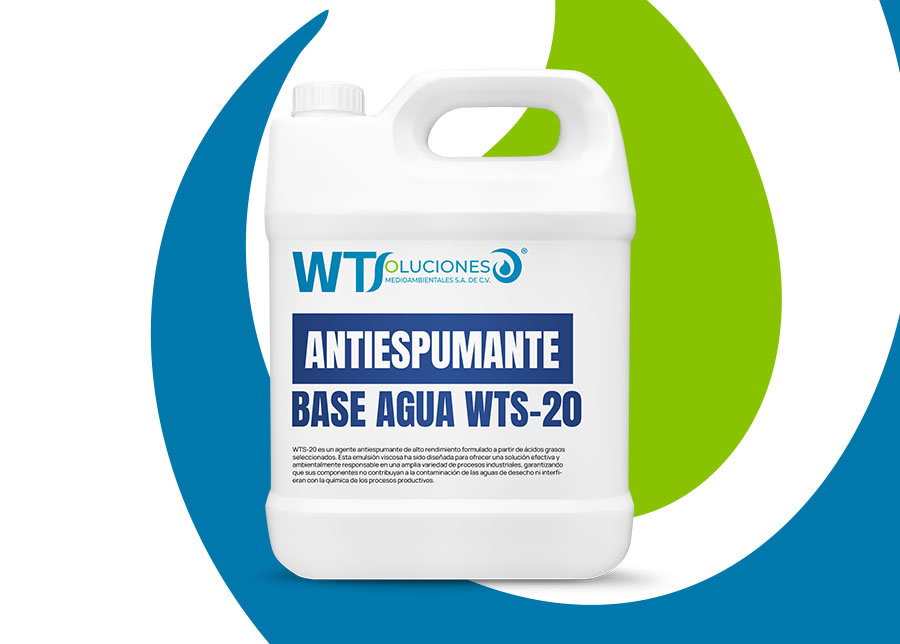 Antiespumante Base Agua WTS-20 Control de Espuma Industrial