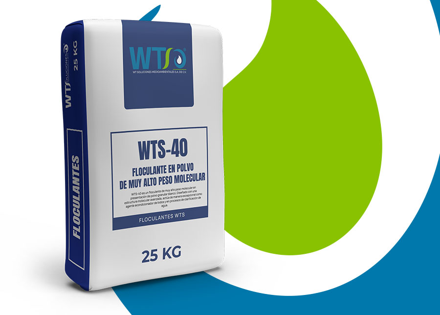 Floculante en Polvo de Muy Alto Peso Molecular WTS-40
