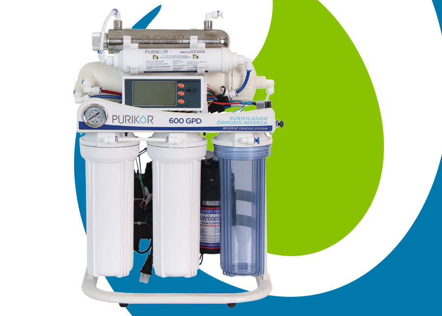 Purificador de agua por ósmosis inversa de seis etapas
